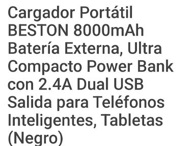 Vendo cargador portátil 2.4A dual usb - Img 67438794