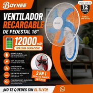 *Ventilador recargable de pared de 16 pulgadas* Características en la foto *Domicilio libre de costo en Bayamo* *Pre - Img 57606704