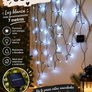 ‼️Guirnalda solo carga solar‼️ Precio: 7 usd Luces de color blanco, miden aproximadamente 7 metros. No te.pases.esta - Img 58224999