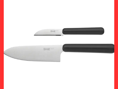 ⭕️ Cuchillo IKEA Cuchillos Juego de Cuchillo Acero Inoxidable ORIGINAL Juego 2 cuchillos ✅ Cuchillos de Cocina NUEVOS - Img main-image