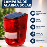 Lámpara alarma solar para protección - Img 57883493
