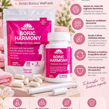 Óvulos vaginales femeninos íntimos Ácido bórico candidiasis vaginal vaginosos bacteriana ph balanceado netro - 2/4