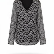 Blusa-Enguatada (N&B) (Talla XL) - Img 52646638
