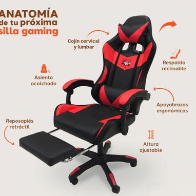 Sillas Gaming con Luces RGB | Domicilio Incluido |📞Llama ya 56846435 - Img 127653069
