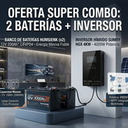 Inversor sumrry de 4 kw + 2 Baterias humsienk de 12v x 100ah - Img 57828621