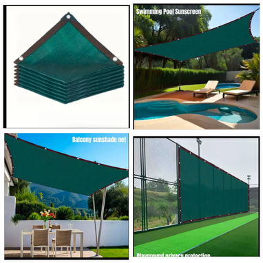 Toldo/ malla para el sol color marrón y verdes , diferentes medidas - Img 117115707