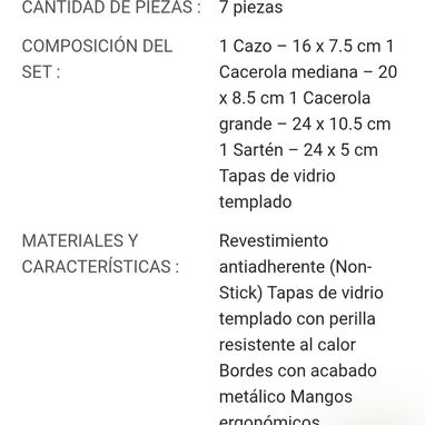 SET DE OLLAS ANTIADHERENTE (7 PIEZAS) . CAZUELAS ROYAL PARA TODO TIPO DE COCINA - Img 123875218