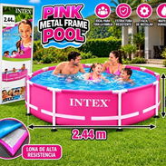 🌸 PISCINA INTEX (PINK METAL FRAME) - Img 58458460