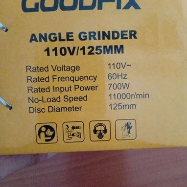 Goodfix 700W Pulidora 125mm 110V 60Hz Frecuencia 60Hz, Pulidora Eléctrica Goodfix 700W 110V 60Hz 125mm VPT# - Img 127700918