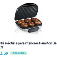 Parrilla Electrica para interiores, Hamilton Beach,  $44 usd ❗ - Img 56714665