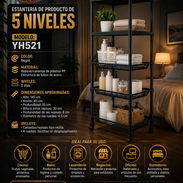 🛒ESTANTERIA 🛒 DE PRODUCTO DE 5 NIVELES. MENSAJERÍA CON FACTURA Y GARANTÍA. 📲 54833699 - Img 56867865