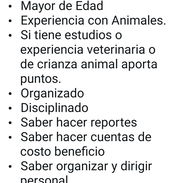 Jefe de Crianza animal...❗❗ MYPIME en La Lisa - Img 55794987