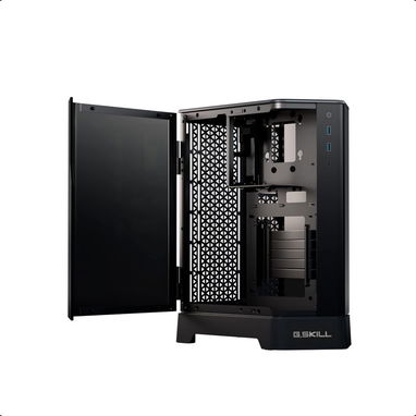 (X) G.SKILL Z5i Mini-ITX – Case Gaming con Vidrio Templado Curvo, Negro, Compatible con GPU 330mm y Radiadores 280mm - Img 126473871