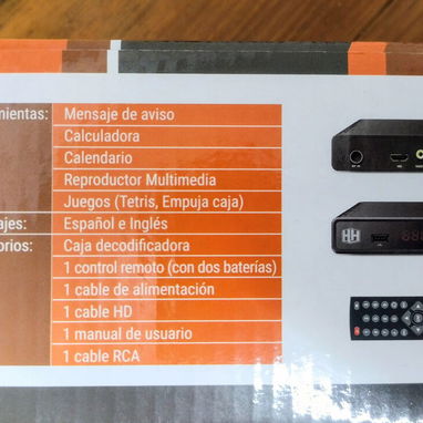 Vendo CAJA DECODIFICADORA de TV Digital HD HH JD-TVB-202201 Nueva - 5/5