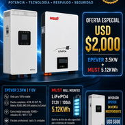 Kit Solar Epever 3.5kw + Bateria Must 5.12kwh LP16-48100 - Img 56443092
