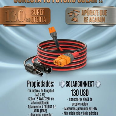 Cables para Panel Solar a ECOFLOW - Img 117557905