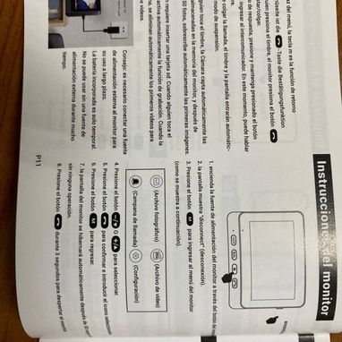 X8 Timbre Inalámbrico 2.4G Monitor 4.3" Comunicación Bidireccional . - 5/7