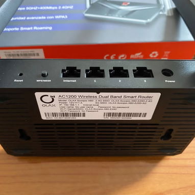 🚧 🚀 Router Wi-Fi Mesh Olax Scorpion X60 AC1200 ✅ Doble banda AC1200 📶 2.4 GHz hasta 400 Mbps  5 GHz hasta 867 Mbps 🚧 - 2/4