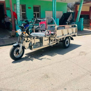 Triciclo Eléctrico de acero inoxidable - 2/3