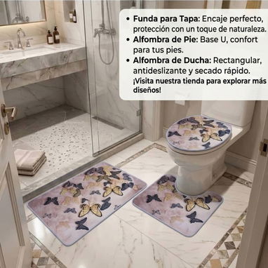 Set de 3 alfombras de baño - Img 122248441