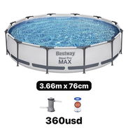 Piscina Bestway SteelPro Max 3.66m, incluye kit de recirculación. Robusta, fácil de armar. - Img 55493171