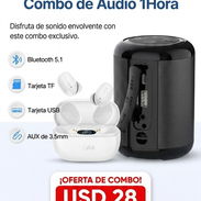 Combo Bocina 1Hora + audífonos inalámbricos 1Hora - Img 55181628
