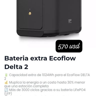 Ecoflow y baterías extras 🔋 ⚡ Apúrate, se acaban rápido! - Img 121760191