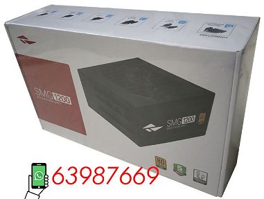 Fuente marca ROSEWILL SMG1200, 1200W/100A, 80+ ORO, Full modular, NUEVA en caja - Img 70007703