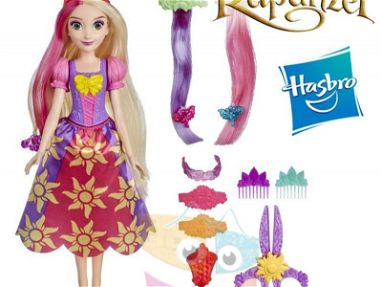 Disney Princesa Muñeca Rapunzel Corte y Peinado y Extensiones de Pelo, Tijeras de Juguete y Accesorios,Sellada en Caja - Img 32835887