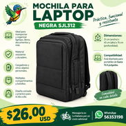 MOCHILA PARA LAPTOP NEGRA SJL312 - Img 58435591
