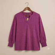 Blusa Casual en Tono Fucsia Melange - PGANDS XXL - Img 57879278