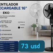 Ventilador de pedestal recargable Eko de 16" - Img 57149526