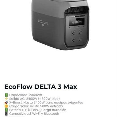 EkoFlow🔋 Todos los modelos⚡Delta 2 | Delta 3, Classic, Plus, Max | Delta Pro | Delta Pro 3 | Y muchísimo más - 4/4