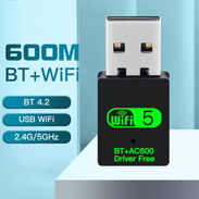 Adaptador USB Wifi Bluetooth 2 en 1 doble banda - Img 52883793