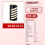 LÁMPARA DE PARED CILÍNDRICA 20W VPT -0152 - Img 57843159