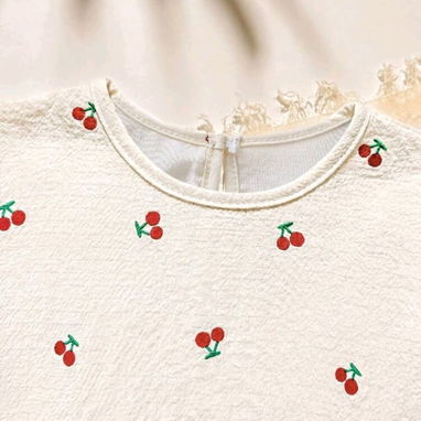 🍒 Conjunto Niña 6-9 Meses – Cerezas – 12 USD ¡Mejores precios y calidad conmigo! - 3/4