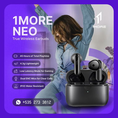Audifonos 1MORE NEO True Wireless Earbuds 45 Horas **** Calidad excelente **** - 2/7