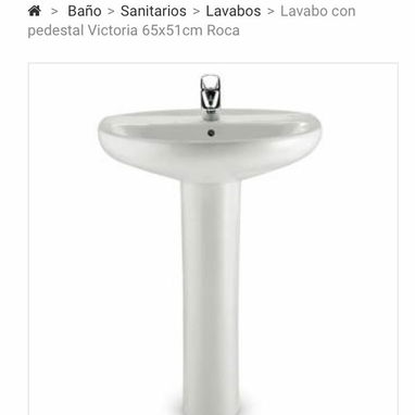 Lavamano Roca Aloa, Lavamano sobre, lavamano de empotrar,  mueble con espejo - 10/10