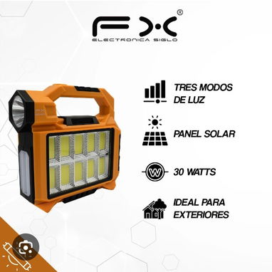 Lámpara LED Recargable con panel solar - 3/3