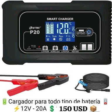 Cargadores Inteligentes para todo tipo de batería 🔋 • 12v & 24v - P20 20A 💲 150 USD • 12v & 24v - LVYAN 25A 💲 170 - Img 123255723
