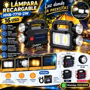 LÁMPARA RECARGABLE HNB-7718-2W, FACTURA Y GARANTÍA. VARIEDAD DE ARTÍCULOS PARA EL HOGAR, ELECTRODOMÉSTICOS, FERRETERÍA.. - Img 57867056