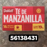 Té de Manzanilla - Caja de 16 sobres sin cafeína (Kinetica) - Img 55760000