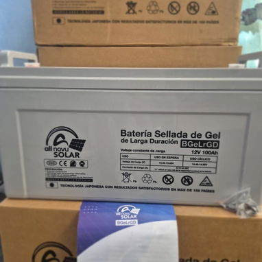 BATERÍA DE GEL, MARCA "ALL NOVU" - Img 123012671