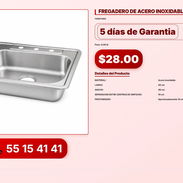 FREGADERO DE ACERO INOXIDABLE VPT-0124 - Img 56198410