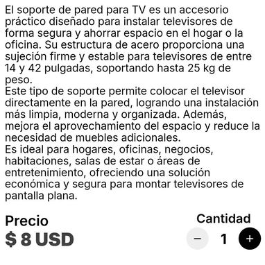 Soporte fijo para tv - Img 124382470