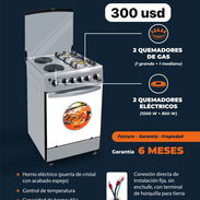 Cocina híbrida con horno 300usd mensajería gratis toda Ciudad Habana - Img 56440175