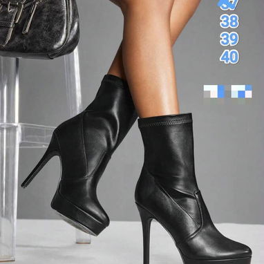Botines negros dos modelos - 2/2