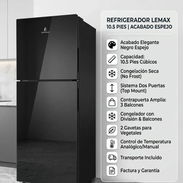 *Refrigerador Lemax 10 pies³ Efecto espejo* *Congelación seca* - Precio 510 USD - Con transporte - Garantía 2 meses * - Img 58083081