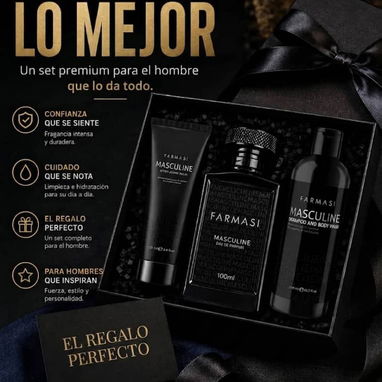 SET MASCULINE (Perfume, Shampoo y Gel de Baño 2 en 1, y After Shave) - 2/2