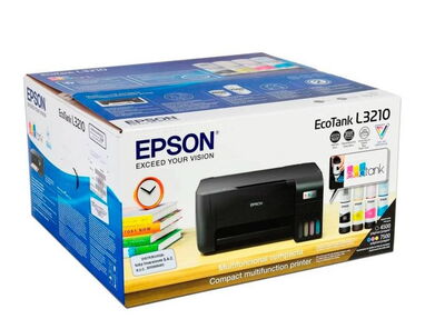 IMPRESORA EPSON L3210 nueva en caja+kit de tinta +sistema de tinta - Img main-image